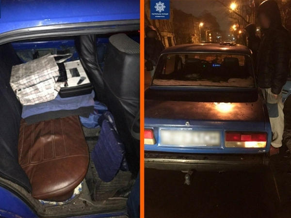Кременчугская полиция задержала машину с краденой техникой