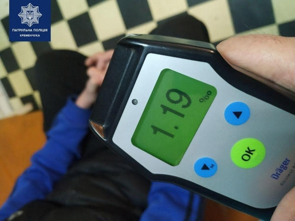 Кременчугская полиция за день задержала 5 водителей в состоянии опьянения