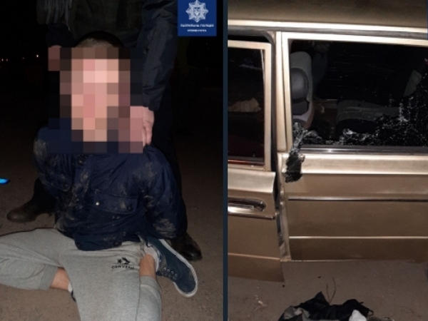 В Кременчуге мужчина разбил стекло и проник в чужое авто
