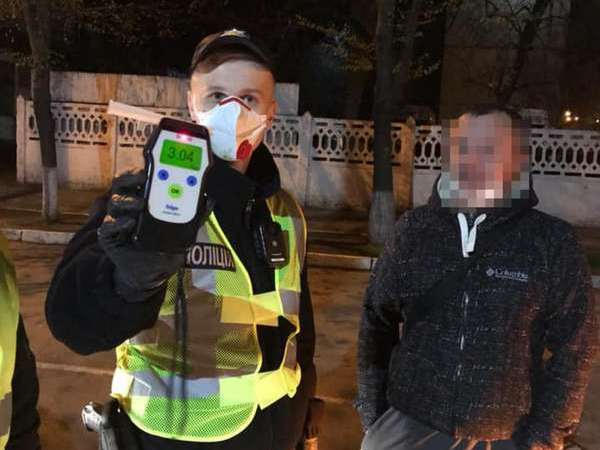 Алкогольный антирекорд зафиксировали кременчугские патрульные