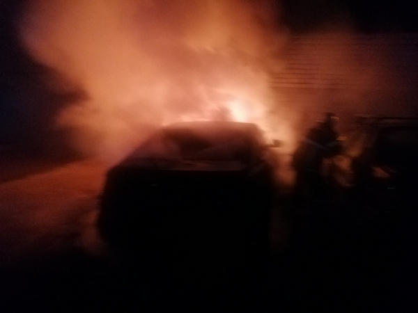 Ночью в Кременчуге сгорело авто