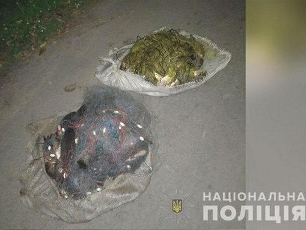 Вблизи Кременчуга правоохранители задержали браконьера с сеткой и рыбой