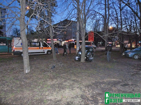 Из-за аварии в Кременчуге пострадал человек