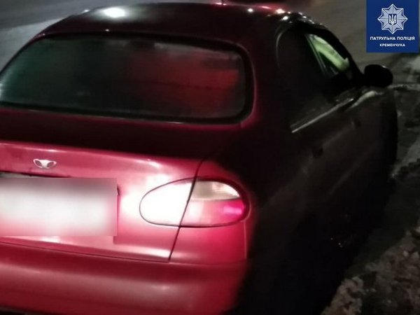 Полиция задержала нарушителя, который разъезжал по Кременчугу на авто в розыске
