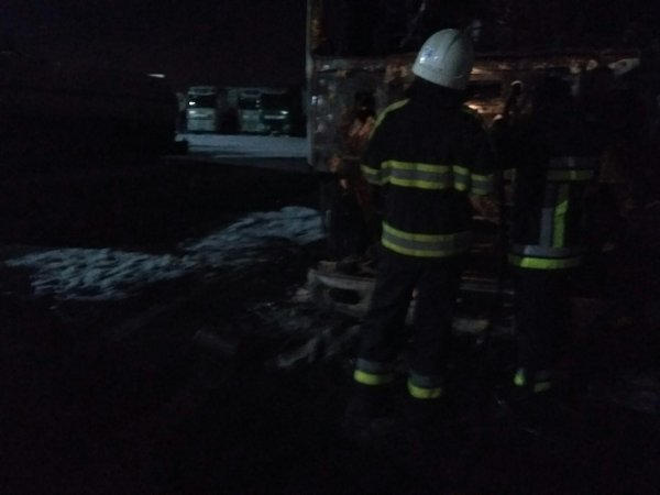 В Кременчуге в Великой Кохновке горел бензовоз