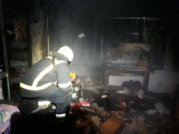 В Кременчуге во время пожара угарным газом отравился 26-летний парень