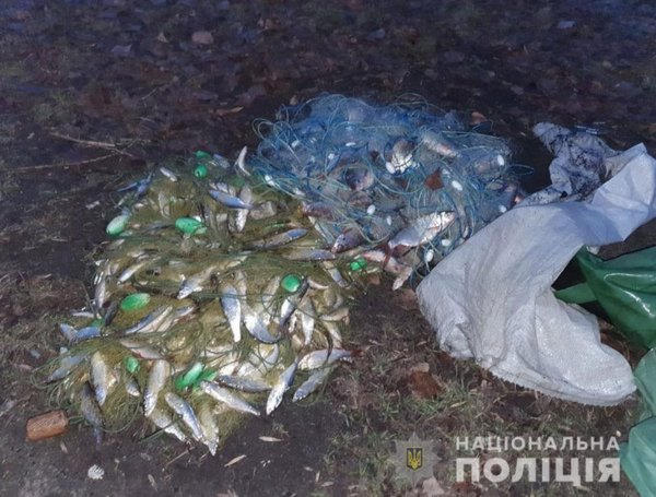 На Кременчугском водохранилище задержали двух браконьеров с уловом на 24 тысячи гривен