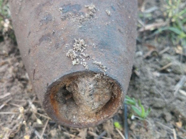 В Кременчуге на территории порта нашли артснаряд времен минувших воин
