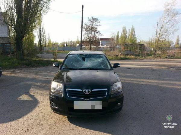 В Кременчуге произошло необычное ДТП