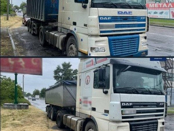 Кременчугские патрульные не пустили в город фуру с подозрительным багажом