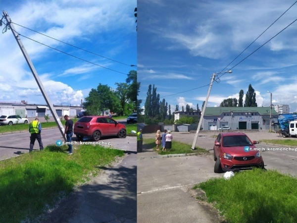 Из-за поврежденного электростолба жители Автокразовского бульвара остались без света