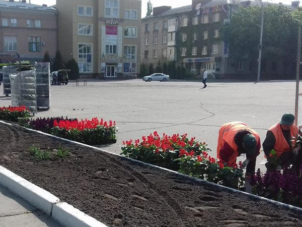 Площадь Независимости преобразилась к 9 мая