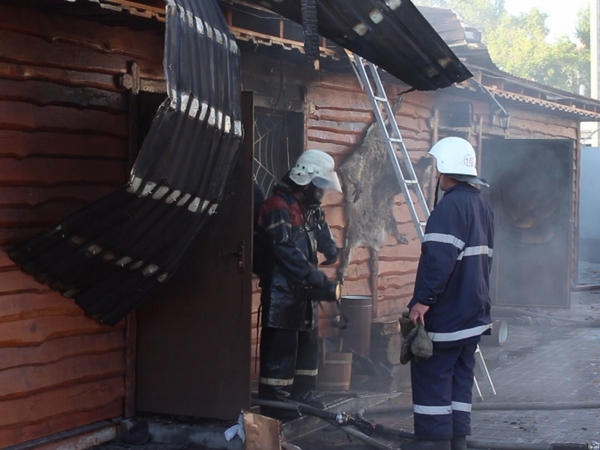 В Кременчуге тушили баню. Никто не пострадал