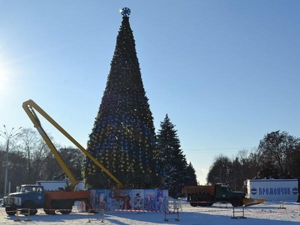 Кременчугскую новогоднюю елку можно будет увидеть из космоса