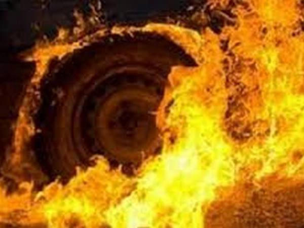 В Кременчуге после заправки загорелся автомобиль