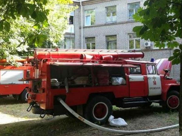 В Кременчуге горела Третья городская больница