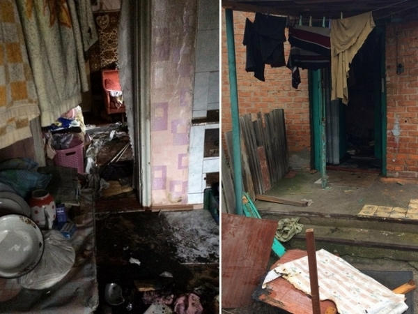 В Крюкове горел жилой дом в частном секторе
