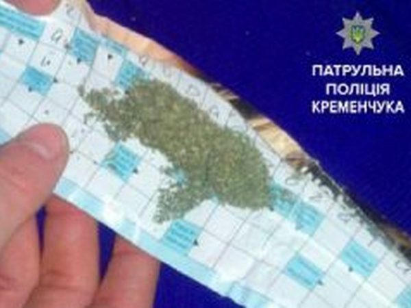 На выходных кременчугская полиция задержала 6 наркоманов