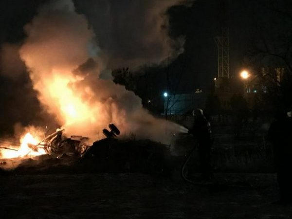 В Кременчуге рядом с местом крушения вертолета, обнаружена страшная находка