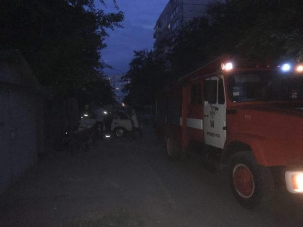 В Кременчуге дети подожгли тополиный пух, а сгорел гараж