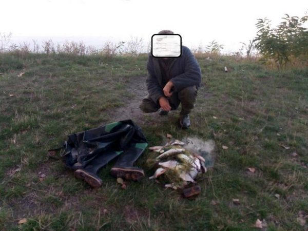 В Кременчуге задержали браконьера с 13,5 кг рыбы