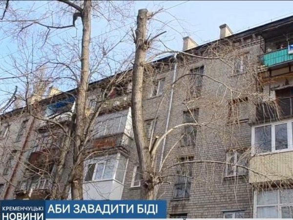 Кременчугские коммунальщики активно занялись санитарной обрезкой деревьев
