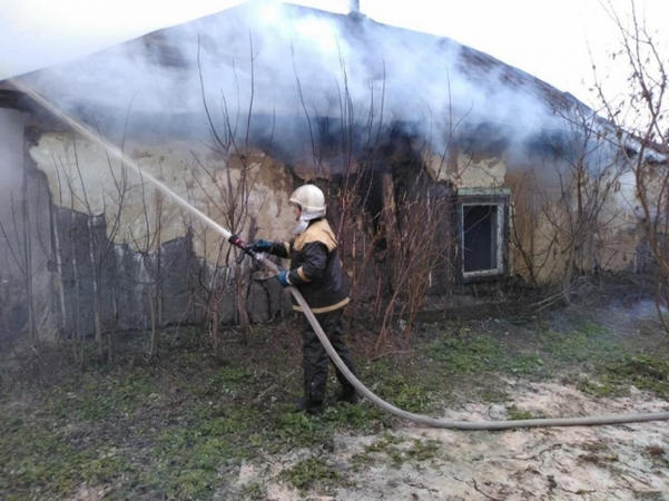 В Кременчугском районе горел частный дом