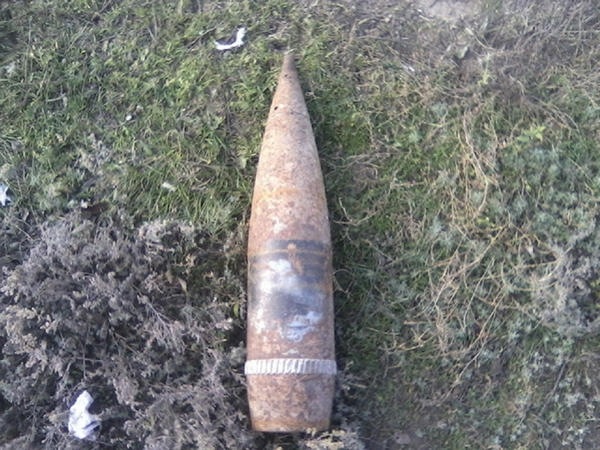 Под Кременчугом нашли артиллерийский снаряд