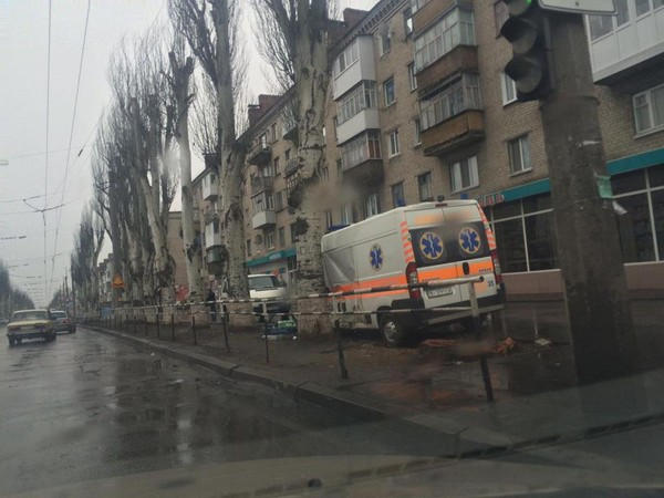 Бригада скорой помощи пострадала из-за аварии в Кременчуге