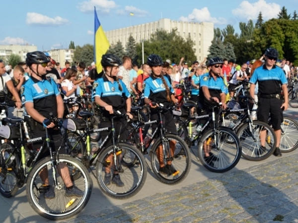 В Кременчуге ко Дню Независимости состоялся патриотический велопробег