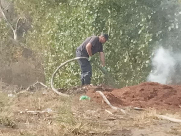 В Кременчуге горела стихийная свалка