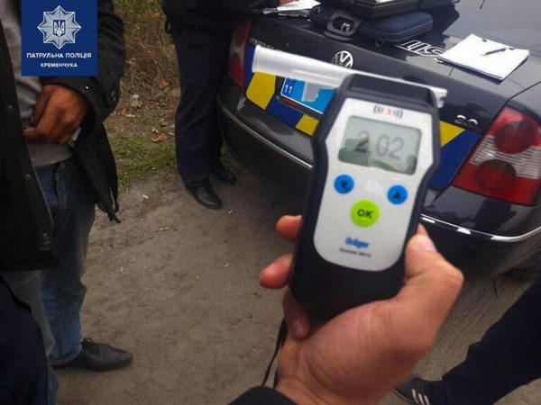 Кременчугская полиция задержала пьяного водителя
