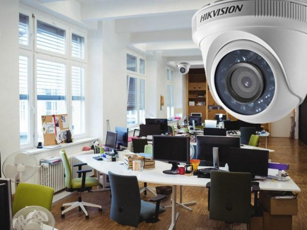 Установка камер видеонаблюдения в офисе