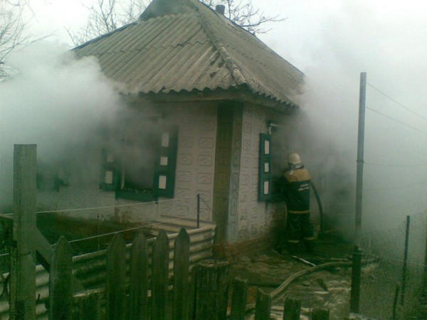 Во время пожара в Кременчугском районе пострадала женщина