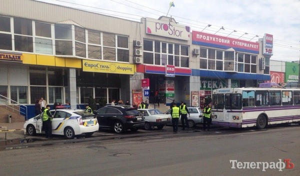 Патрульная полиция стала виновником ДТП в Кременчуге