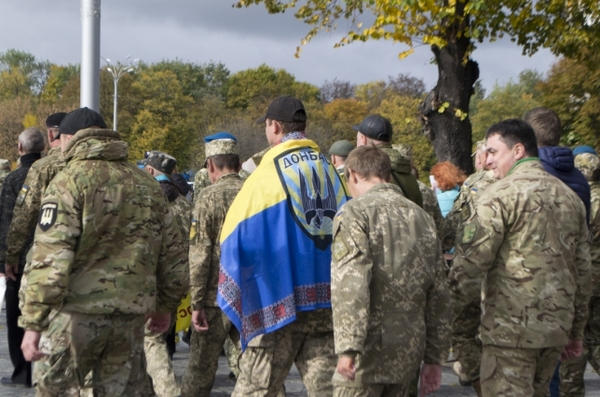 День защитника Украины в Кременчуге начался с Марша непокоренных