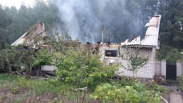 В Кременчугском районе горела хозяйственная постройка