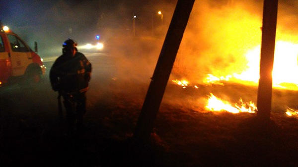 Кременчугские пожарные за день тушили два пожара на открытой территории