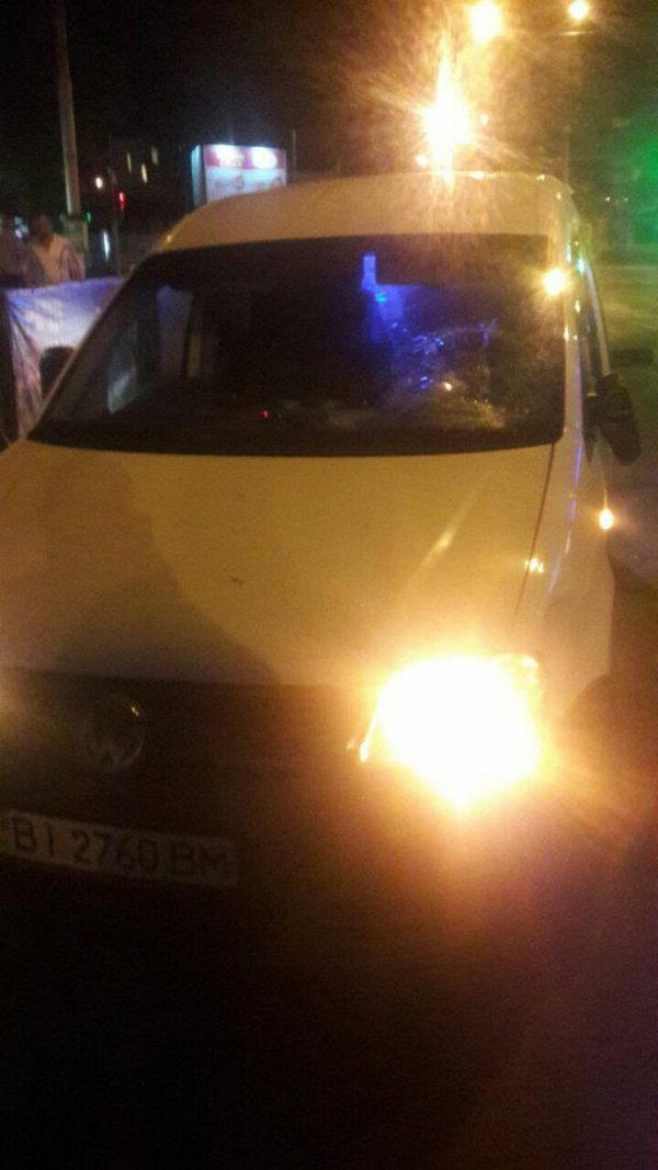 В Кременчуге пьяный пешеход попал под колеса автомобиля