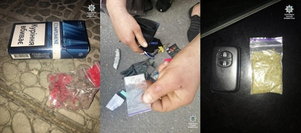 Кременчугские патрульные зафиксировали три факта незаконного оборота наркотических средств