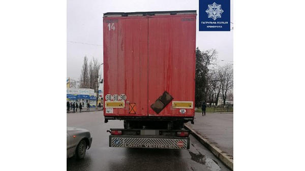 В Кременчуге полиция задержала пьяного водителя грузовика