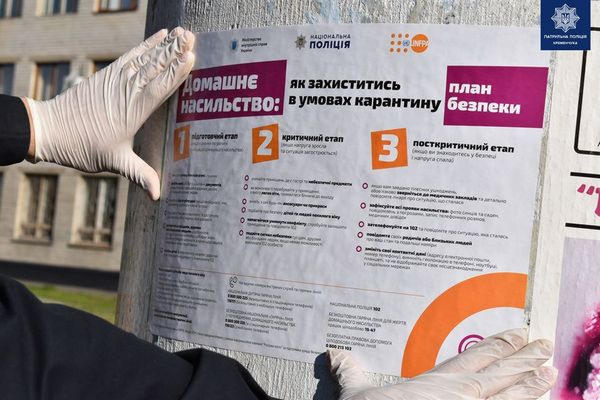 Кременчугская полиция начала информационную компанию по борьбе с домашним насилием