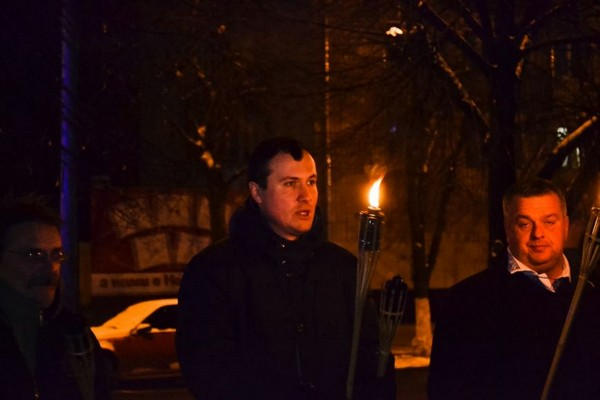 Факельное шествие в честь Степана Бандеры в Кременчуге состоялось