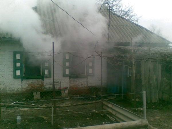 Во время пожара в Кременчугском районе пострадала женщина