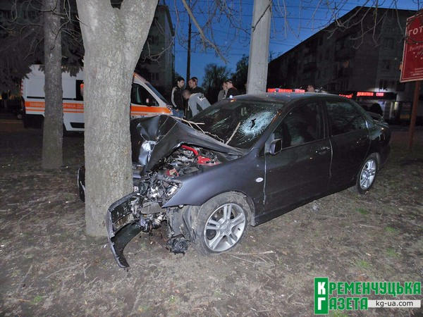 Из-за аварии в Кременчуге пострадал человек
