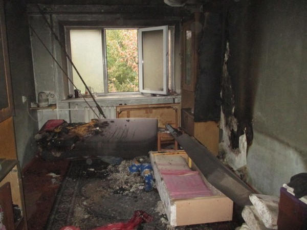 На выходных в Кременчуге чуть не сгорела квартира и дом