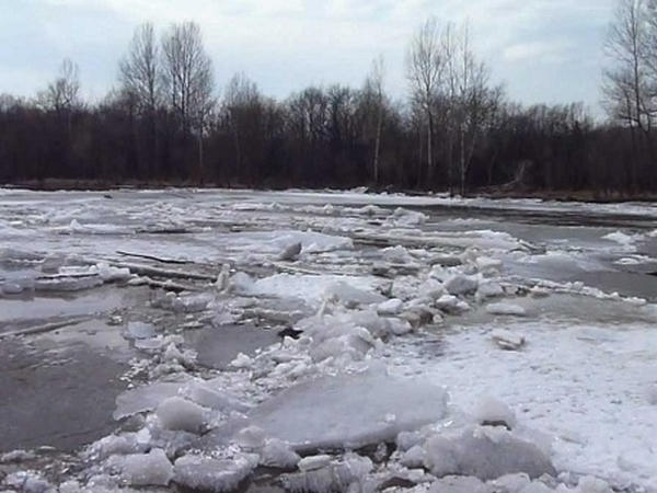 На Кременчугском водохранилище начался ледоход