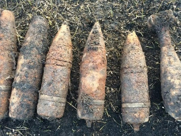 Под Кременчугом нашли целый арсенал боеприпасов времен Второй мировой войны