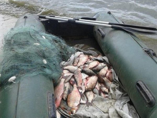 Патруль рыбоохраны Кременчуга поймал очередного браконьера