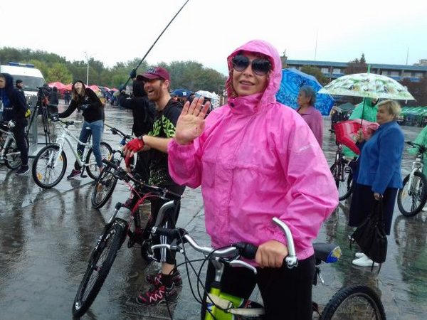 Проливной дождь не испугал участников велопробега